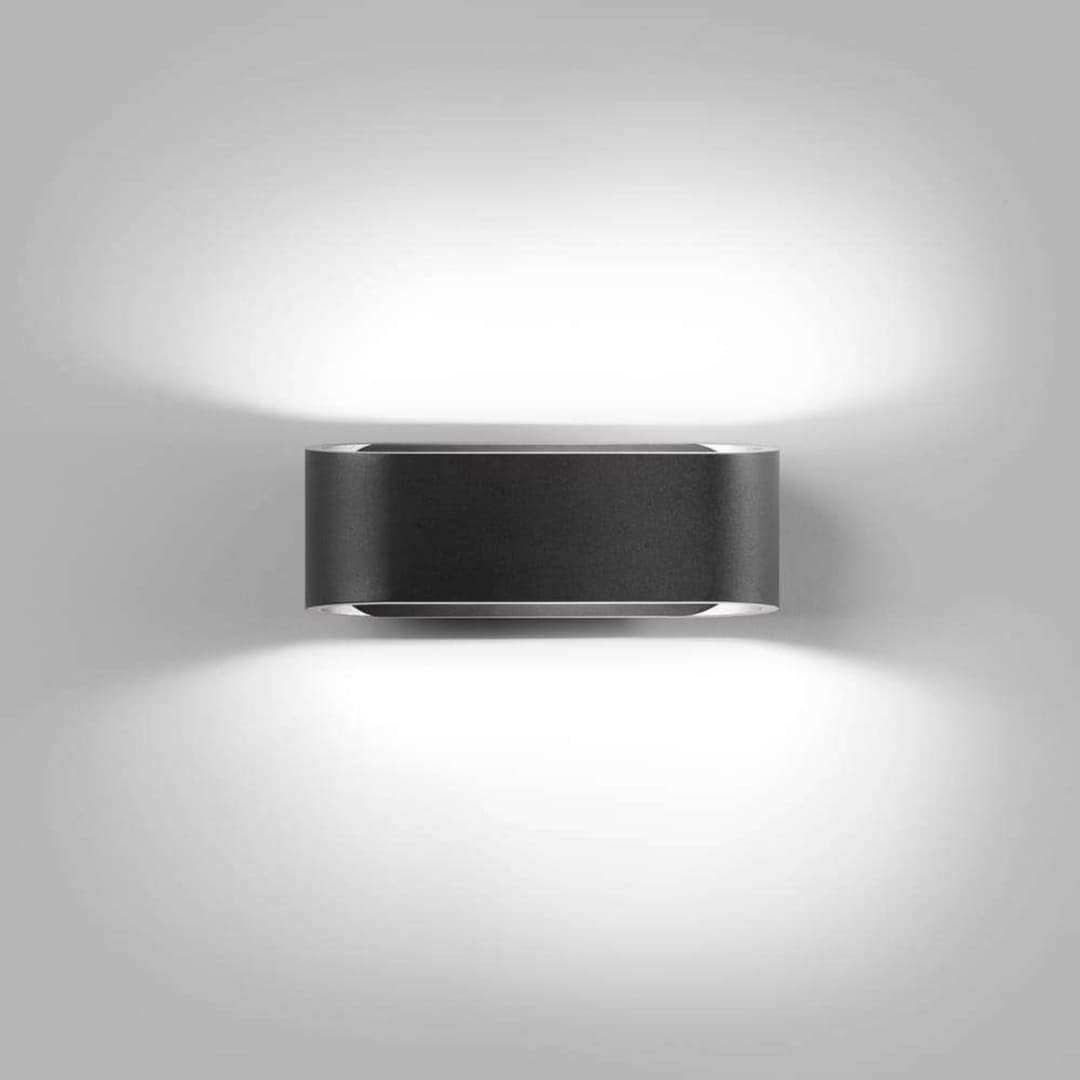 Aura W1 Wandleuchte 2700/3000K Black - LIGHT-POINT - Wohnzimmer - Aluminium