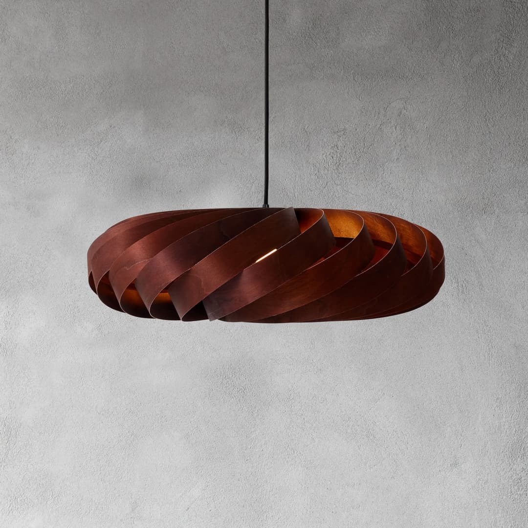 TR5 Pendelleuchte Ø60 Birch Brown - Tom Rossau - Wohnzimmer - Holz