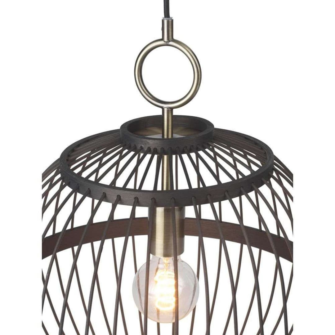 Stockholm Nordic Hängelampe, Ø 30 cm, schwarz - Halo Design - Esszimmer - Holz