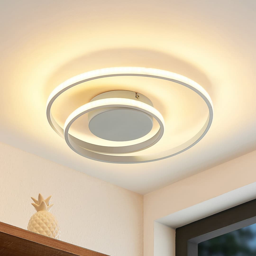 Emisua LED Deckenleuchte CCT Dim. White - Lindby - Wohnzimmer - Modern - Aluminium - Mehrflammig