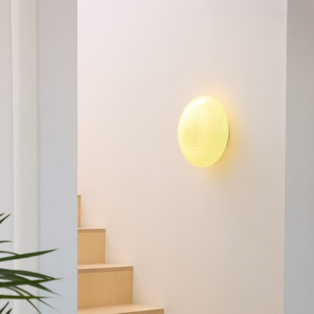 CANDY Deckenleuchte, beige, Ø 30 cm, Glas, E27 - Halo Design - Wohnzimmer - Einflammig
