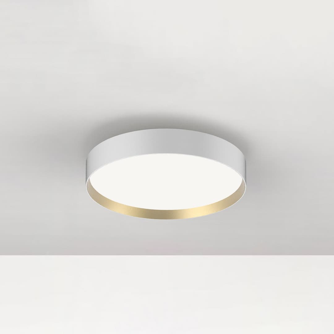 Lucia 35 Deckenleuchte White/Gold - Loom Design - Wohnzimmer - Modern - Metall - Rund