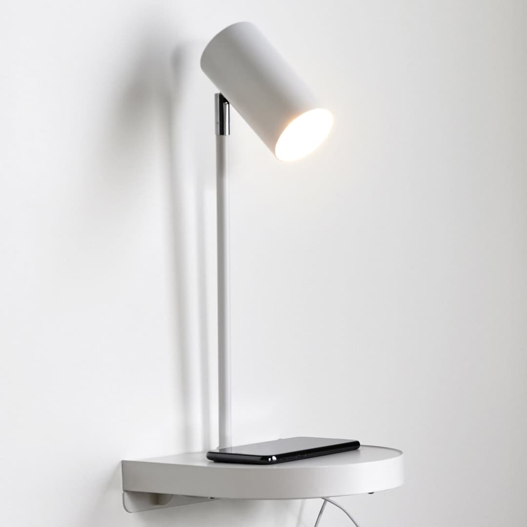 Cody Wandleuchte m/USB-A Port for Charging White - Nordlux - Schlafzimmer - Modern - Metall - Einflammig