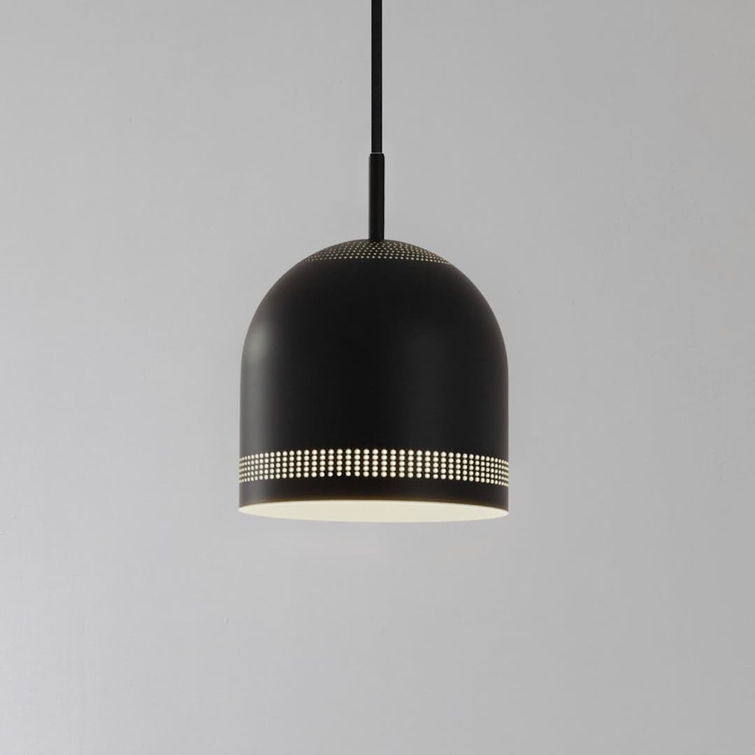 Oura Hängeleuchte, Ø 15 cm, schwarz, Eisen, E27 - NOLA - Esszimmer - Skandinavisch - Metall - Einflammig