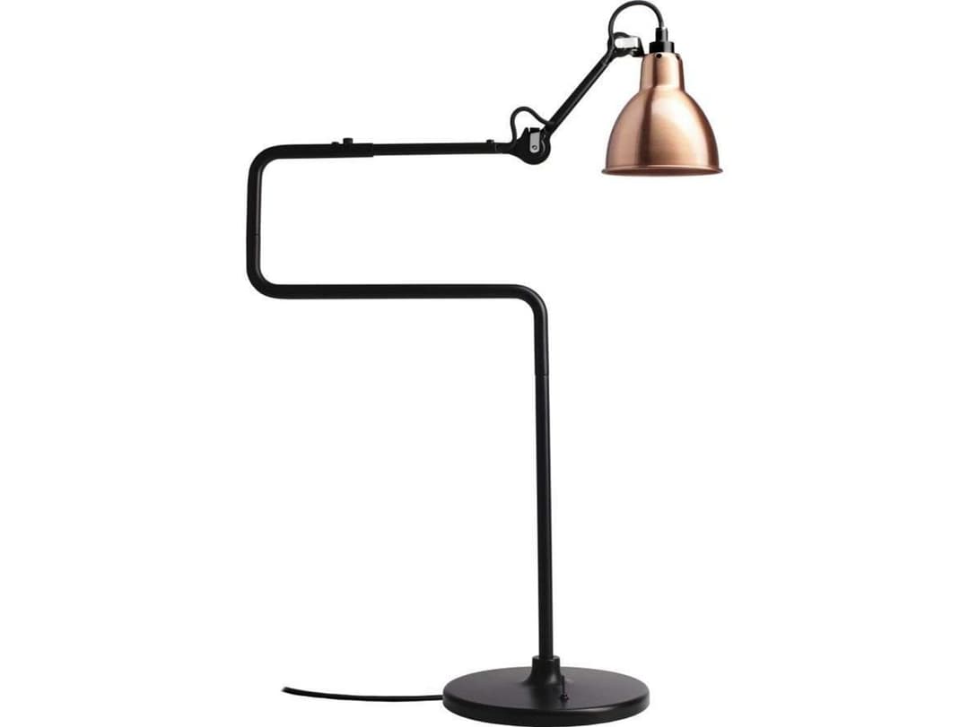 Lampe Gras 317 Tischleuchte, schwarz/kupfer - DCW - Wohnzimmer - Metall