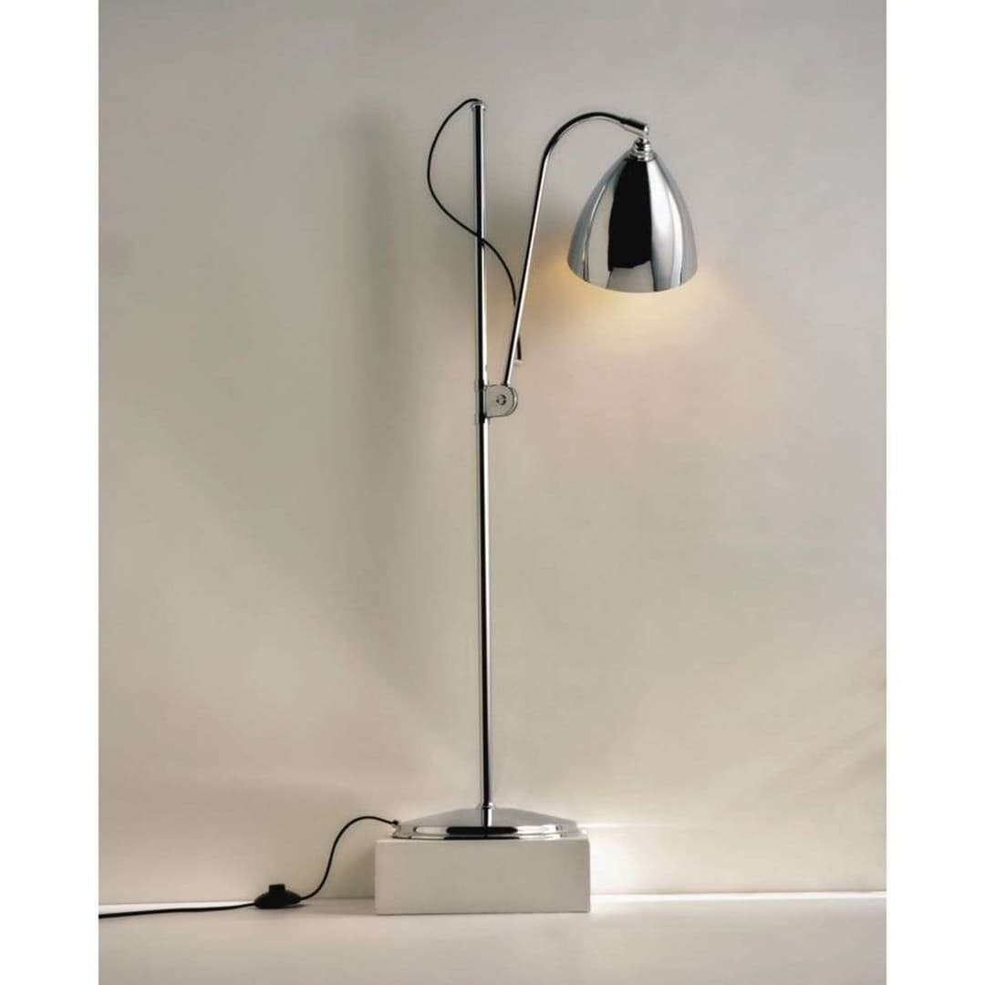 Bestlite BL3 Stehlampe Ø16, schwarz/chrom/porzellan - GUBI - Wohnzimmer - Metall