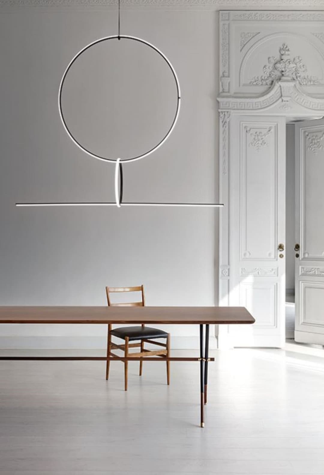 Arrangements Round Medium Pendelleuchte - Flos - Wohnzimmer - Aluminium - Einflammig