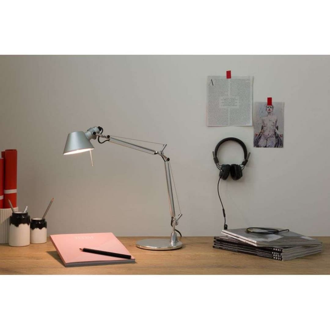 Tolomeo Micro Tischleuchte Poliertem Alu - Artemide - Arbeitszimmer / Büro - Aluminium
