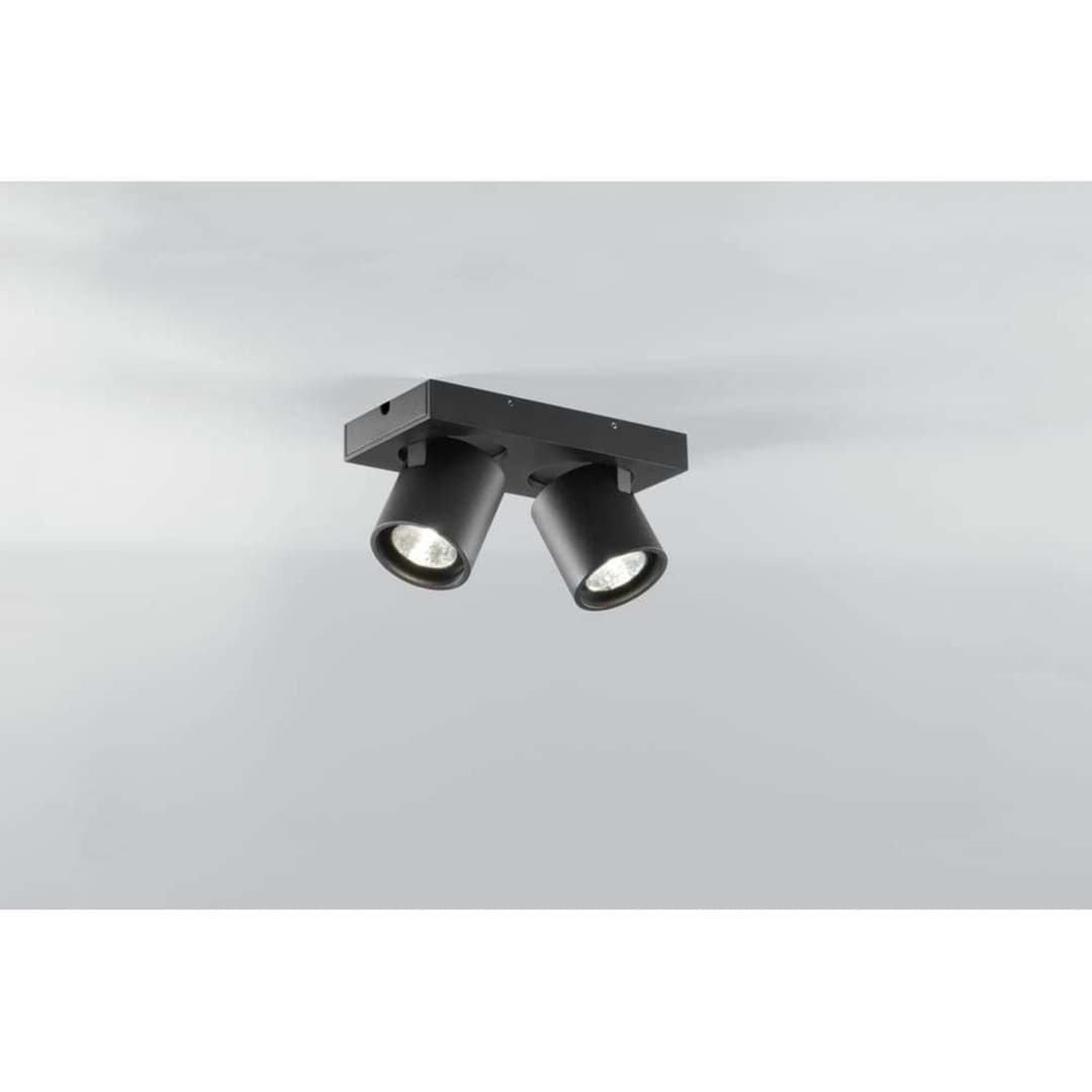 Focus Mini 2 LED Deckenleuchte 3000K Schwarz - LIGHT-POINT - Wohnzimmer - Aluminium