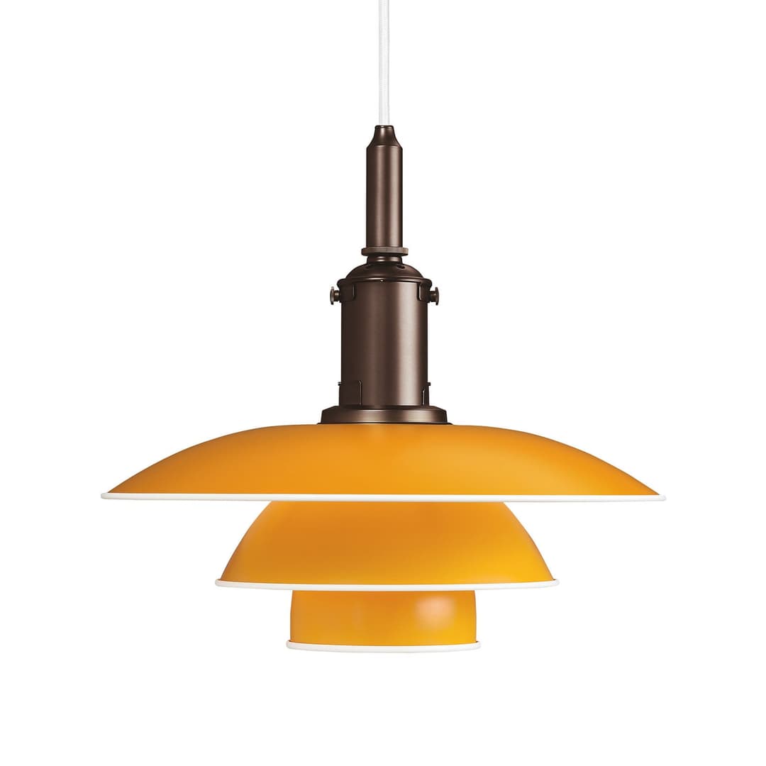 PH 3½-3 Pendelleuchte Gelb - Louis Poulsen PH 3 1/2-3 - Wohnzimmer - Design - Metall - Einflammig