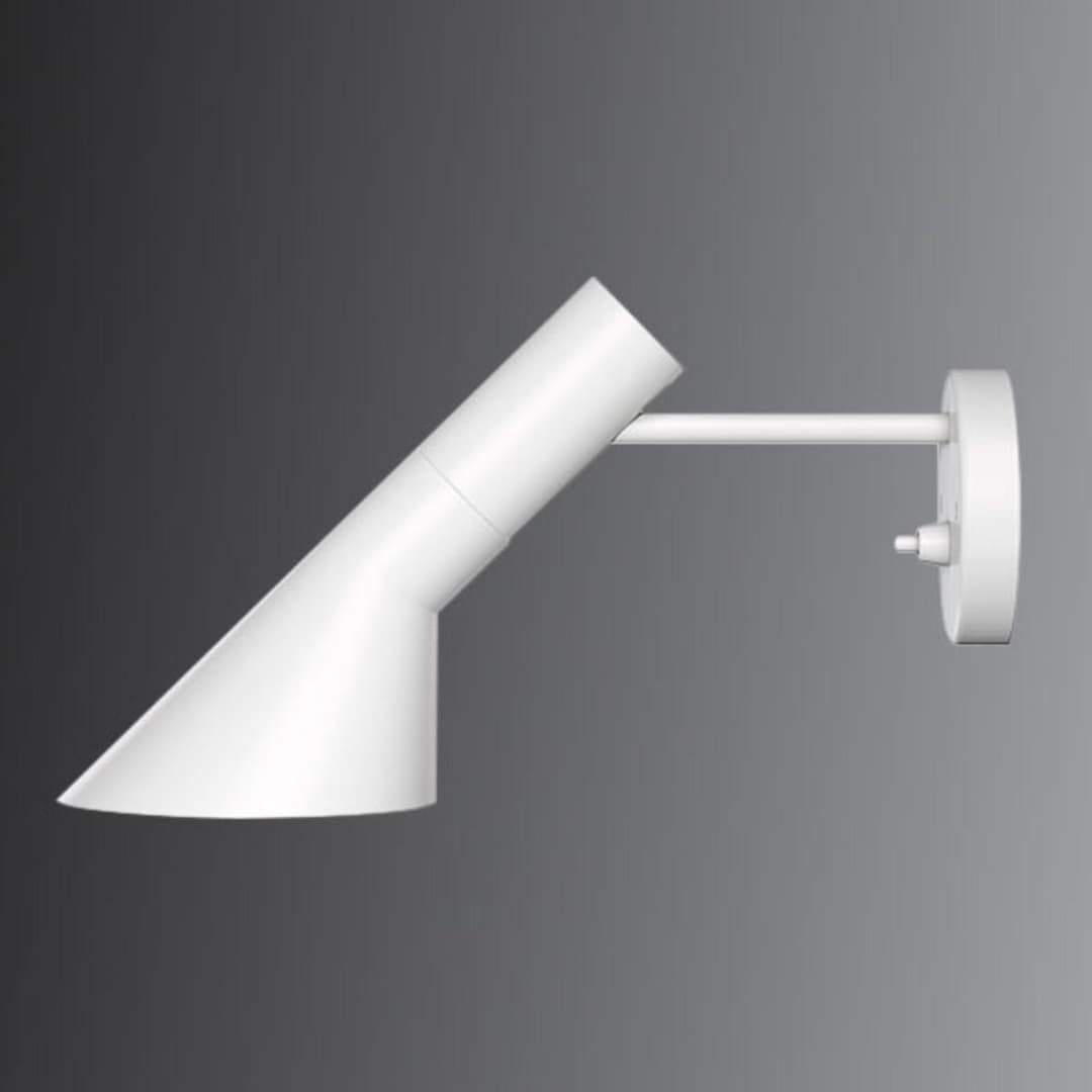 AJ Wandleuchte Weiß - Louis Poulsen - Wohnzimmer - Design - Metall - Einflammig
