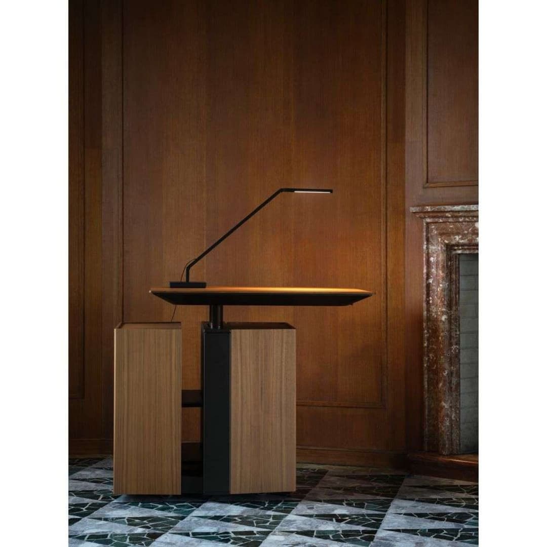 Untitled Mini Linear Tischleuchte, schwarz - Nemo Lighting - Arbeitszimmer / Büro - Aluminium