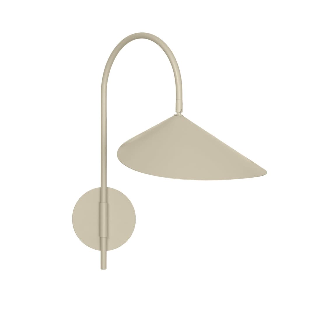 Arum Wandlampe kaschmir-beige schwenkbar 26 cm - ferm LIVING - Wohnzimmer - Skandinavisch - Aluminium - Einflammig