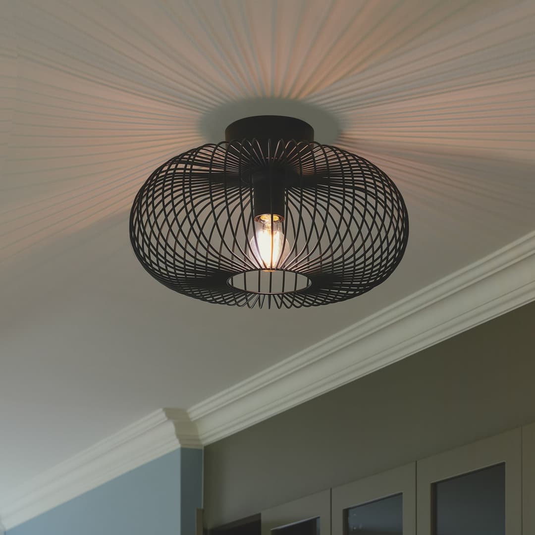 Beroni Deckenleuchte Black - Nordlux - Wohnzimmer - Metall - Einflammig
