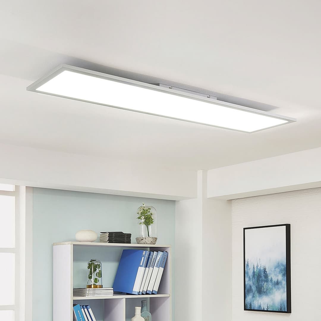 Lysander Deckenleuchte 36W L119 Silver - Arcchio - Arbeitszimmer / Büro - Modern - Aluminium - Eckig