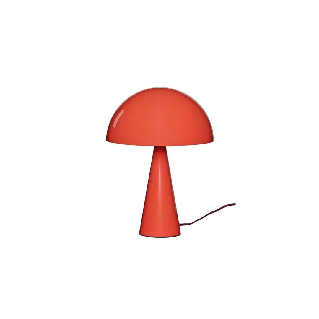 Mush Mini Tischleuchte, hellrot, Metall, Höhe 34 cm - HÜBSCH - Wohnzimmer - Modern - Einflammig