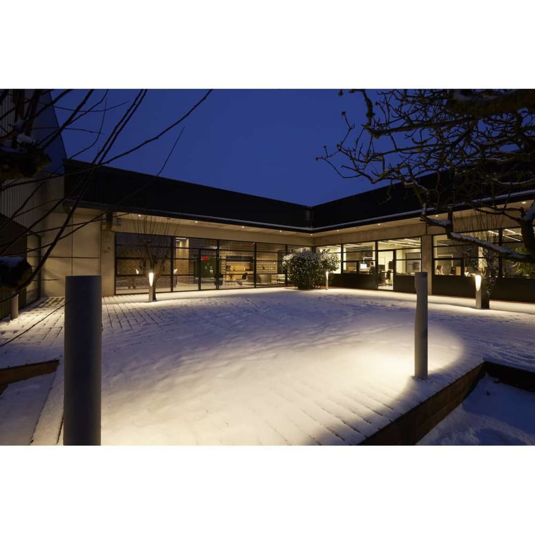 Flindt Gartenlampe 35cm 2700K Spieß+Connector, Louis Poulsen - Terrasse - Aluminium