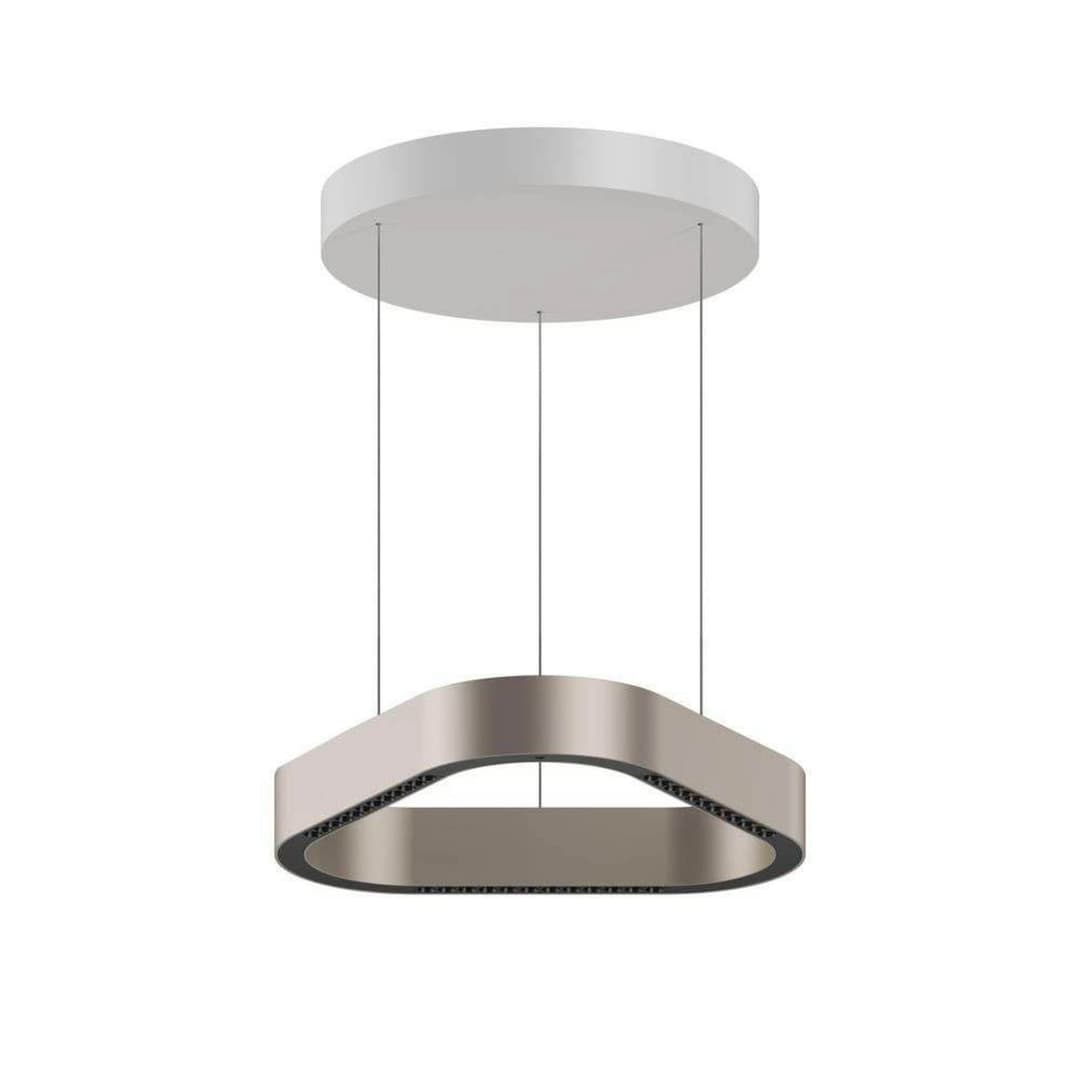 Trigon LED-Pendelleuchte, creme, Alu, 40 cm - LOOM DESIGN - Wohnzimmer - Modern - Aluminium - Einflammig
