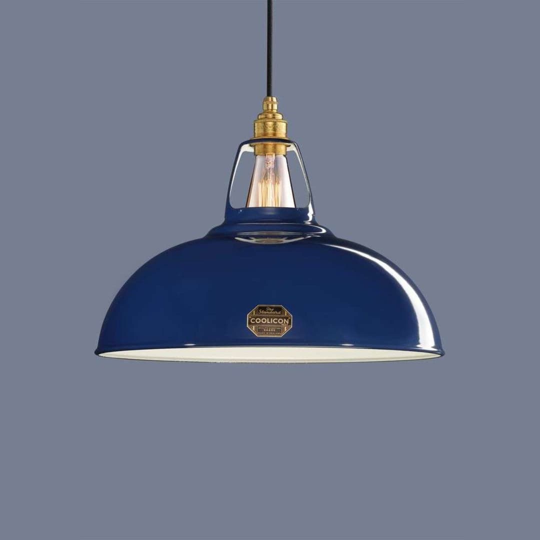 Large 1933 Design Pendelleuchte Royal Blue - Coolicon - Wohnzimmer - Metall