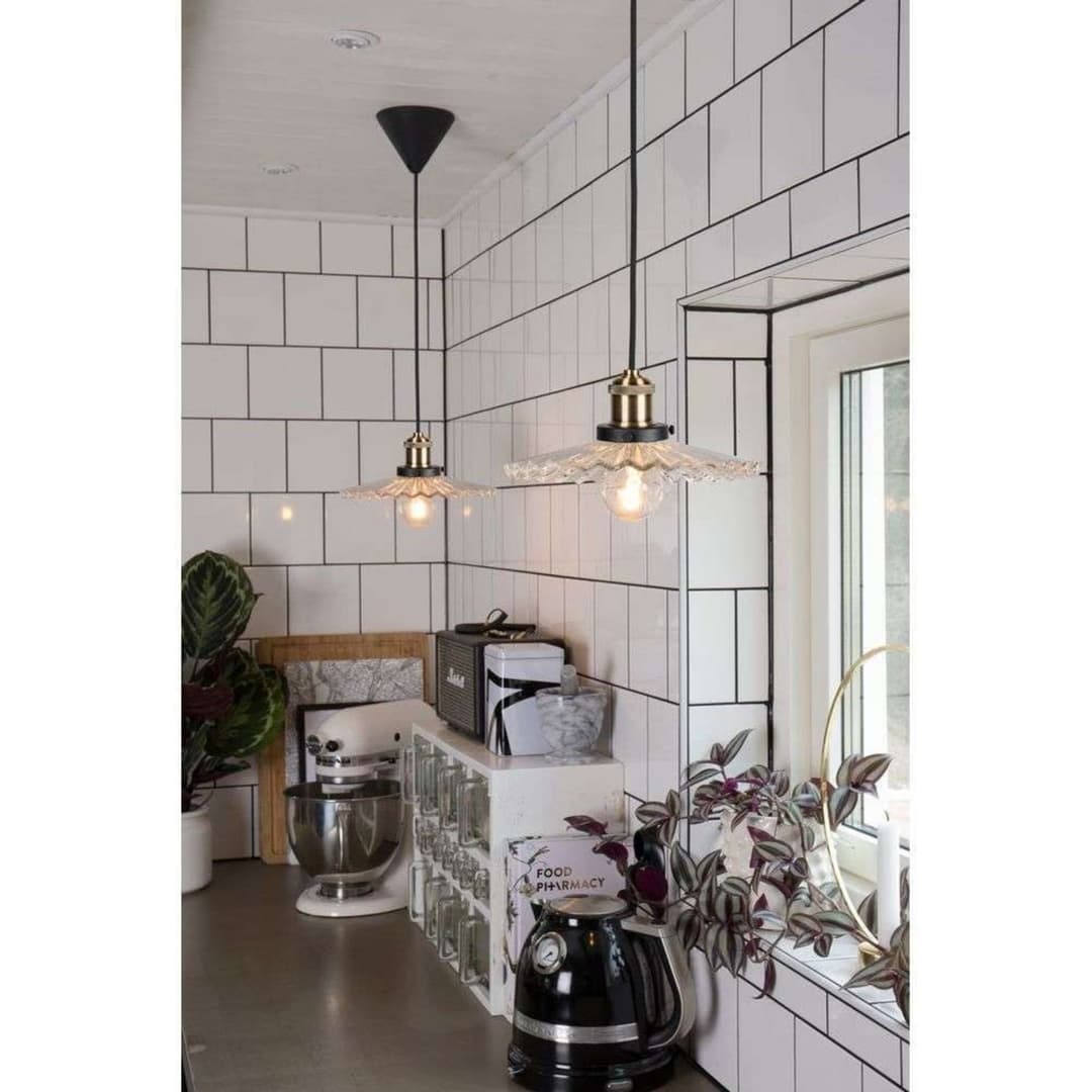 Cobbler 25 Pendelleuchte Clear - Globen Lighting - Wohnzimmer - Vintage - Metall - Einflammig