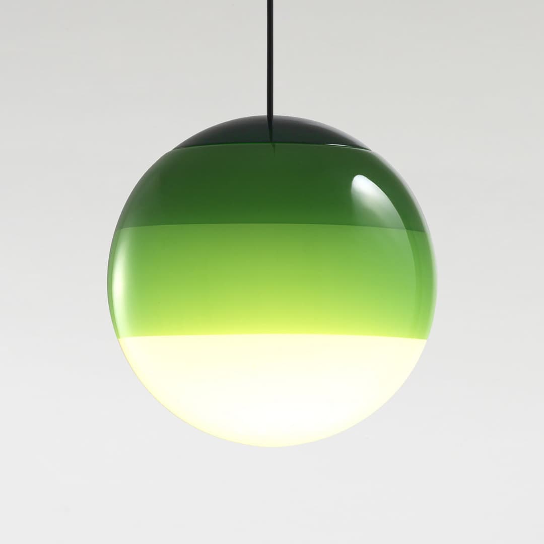 Dipping Light LED-Hängelampe Ø 20 cm grün - MARSET - Wohnzimmer - Design - Glas - Kugel