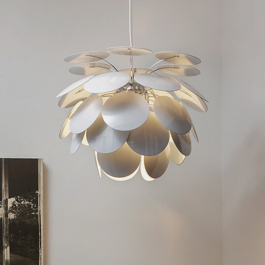 Discoco Pendelleuchte Ø53 Weiß - Marset Discocó - Wohnzimmer - Design - Kunststoff - Einflammig