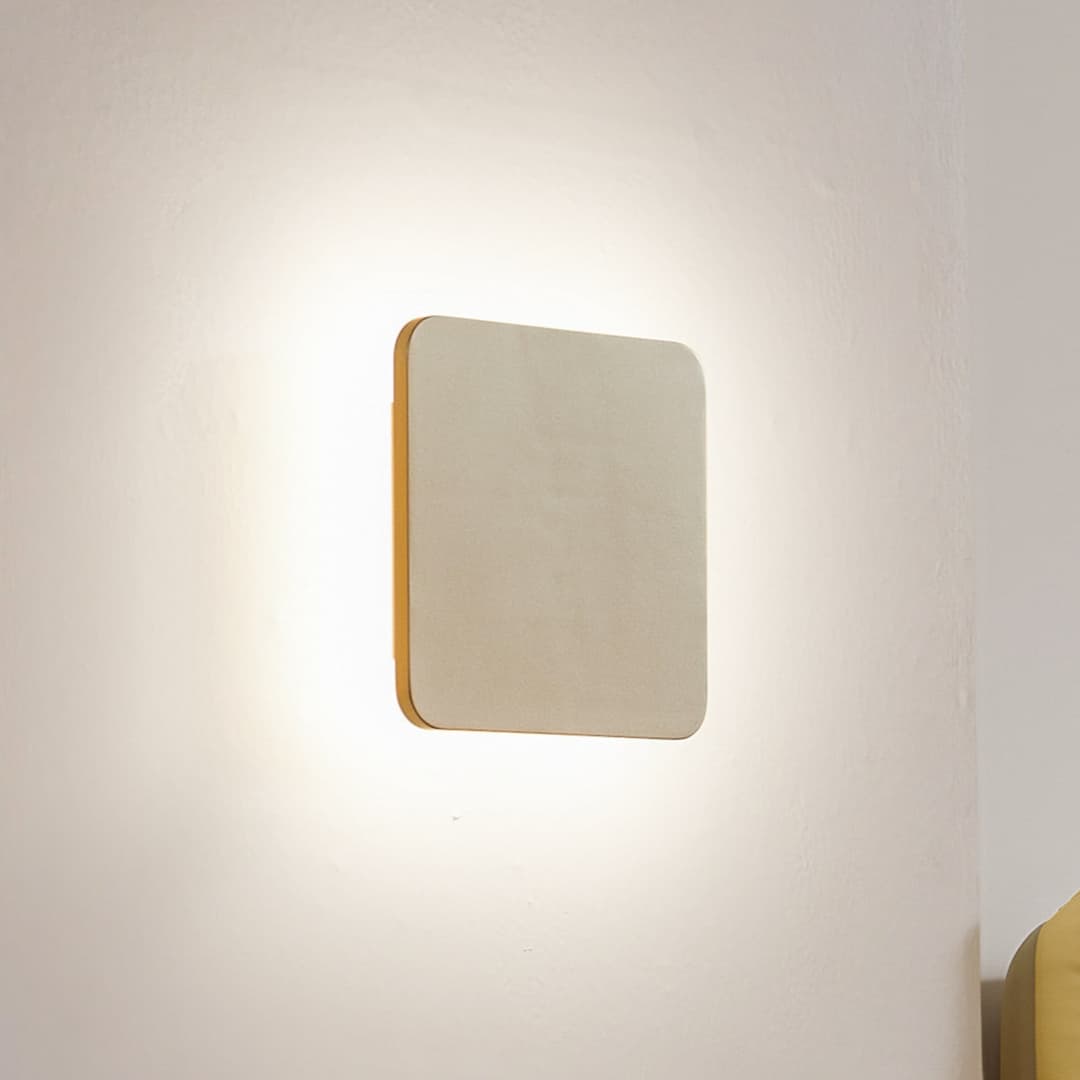 Elrik LED Wandleuchte 22 cm Gold - Lucande - Flurbereich - Modern - Metall - Eckig