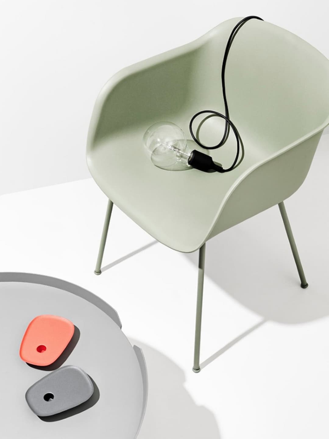 E27 Pendelleuchte White - Muuto - Wohnzimmer - Design - Kunststoff