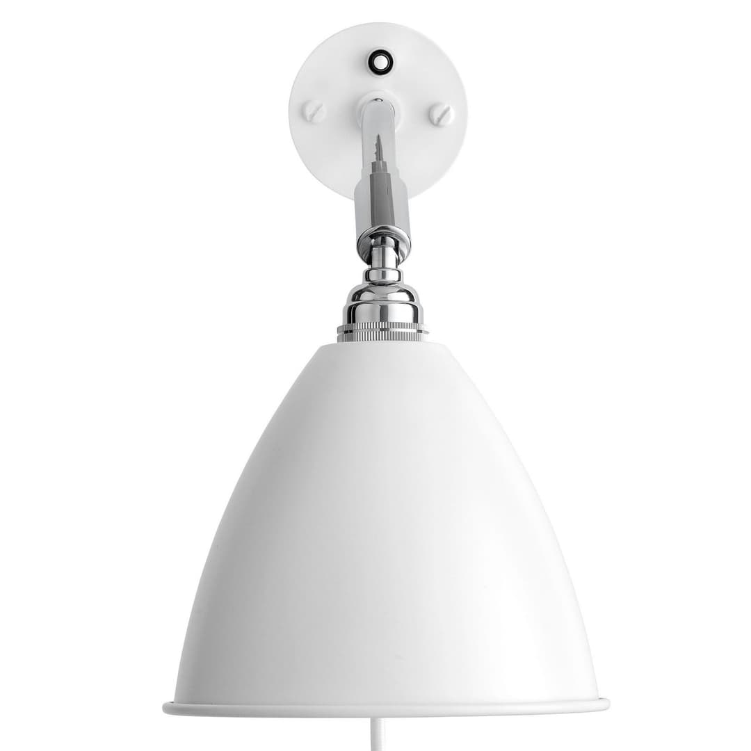 Bestlite BL7 Wandleuchte Ø 16 cm Weiß/Chrom - GUBI - Wohnzimmer - Design - Metall - Einflammig