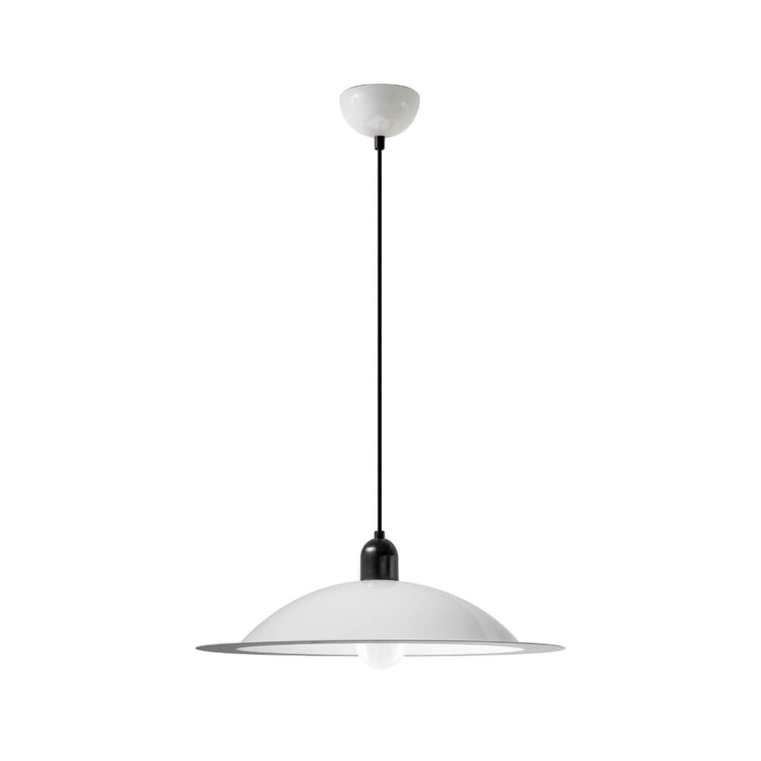 Lampiatta LED-Hängeleuchte, weiß, Ø 50 cm - Stilnovo - Wohnzimmer - Design - Metall - Einflammig
