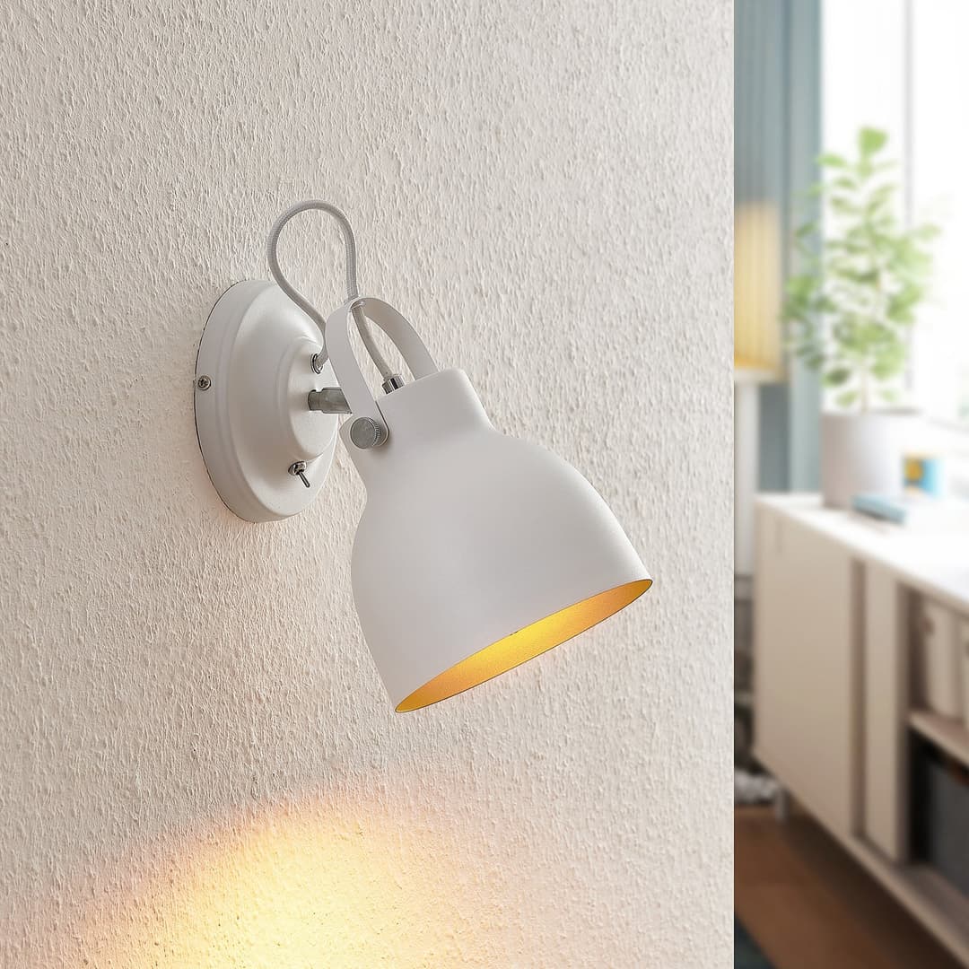 Adirta Wandleuchte White - Lindby - Wohnzimmer - Modern - Metall - Einflammig