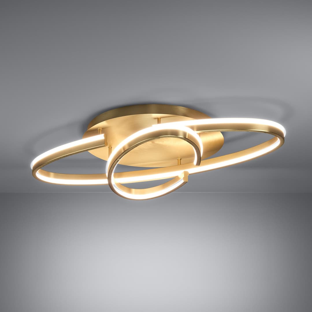 Bogado LED-Deckenlampe, gold, 75 cm CCT dim - Stars of Light - Wohnzimmer - Modern - Metall - Einflammig