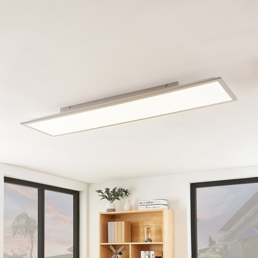 Lindby LED-Panel Stenley, CCT, 120 cm x 30 cm, dimmbar - Küche - Modern - Kunststoff - Eckig