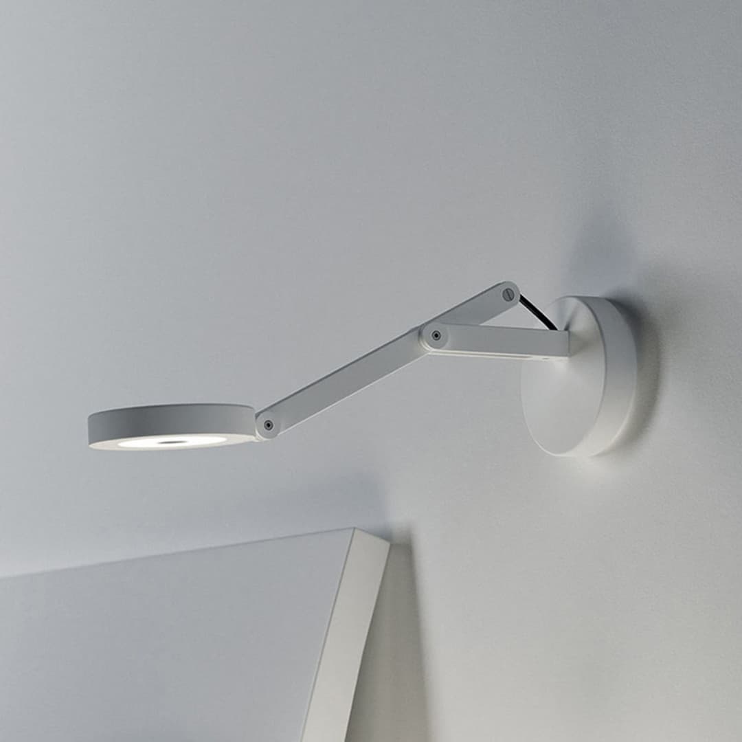 String W0 Wandleuchte DTW Matt White/Black - Rotaliana String W0 DTW - Wohnzimmer - Design - Metall - Einflammig