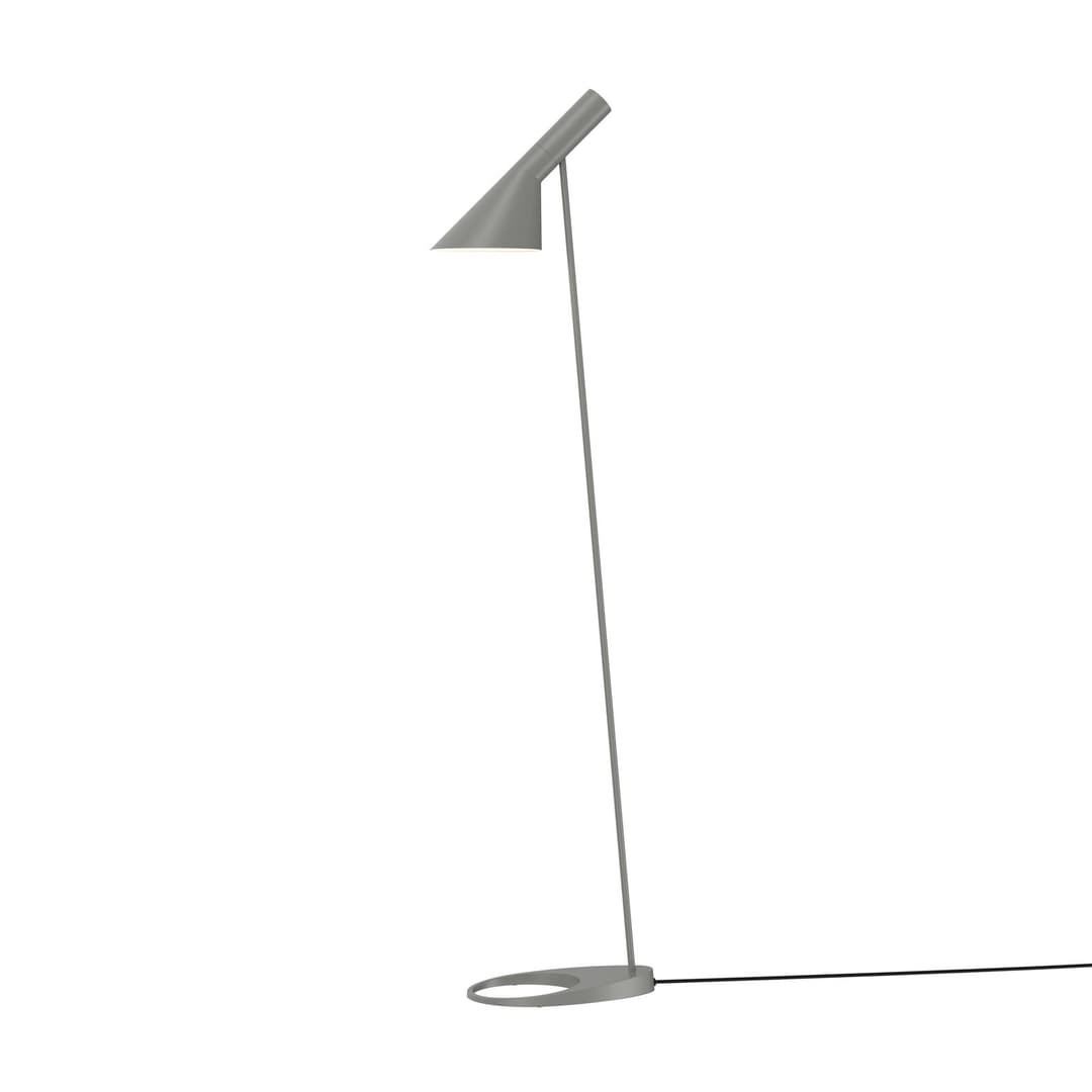 AJ Stehleuchte, grau - Louis Poulsen - Wohnzimmer - Design - Metall - Einflammig