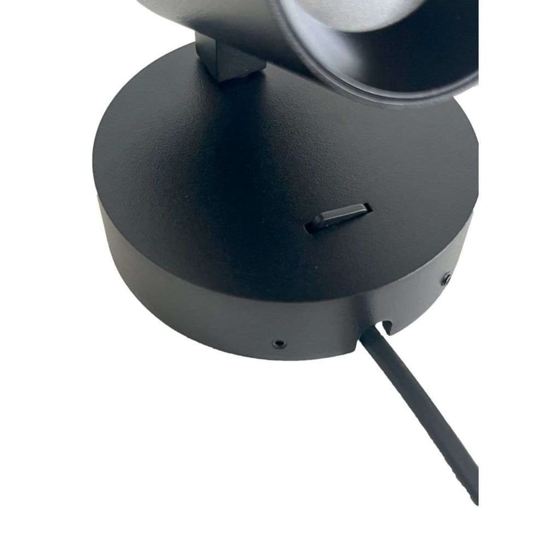 SpotOn Circle1 Wandleuchte w/Switch Schwarz - Antidark - Wohnzimmer - Aluminium