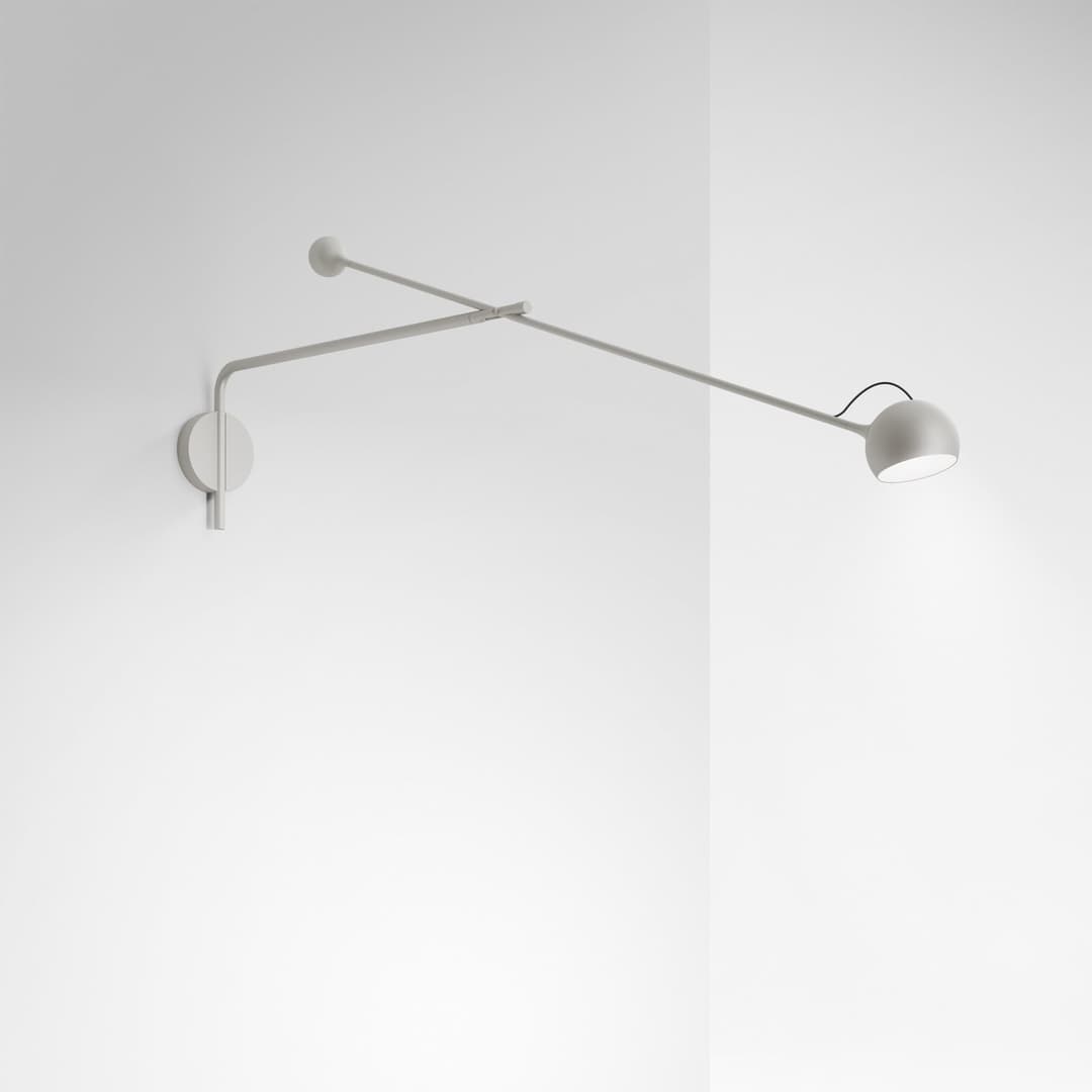 IXA Wandleuchte L White - Artemide - Wohnzimmer - Design - Metall - Mit Schirm
