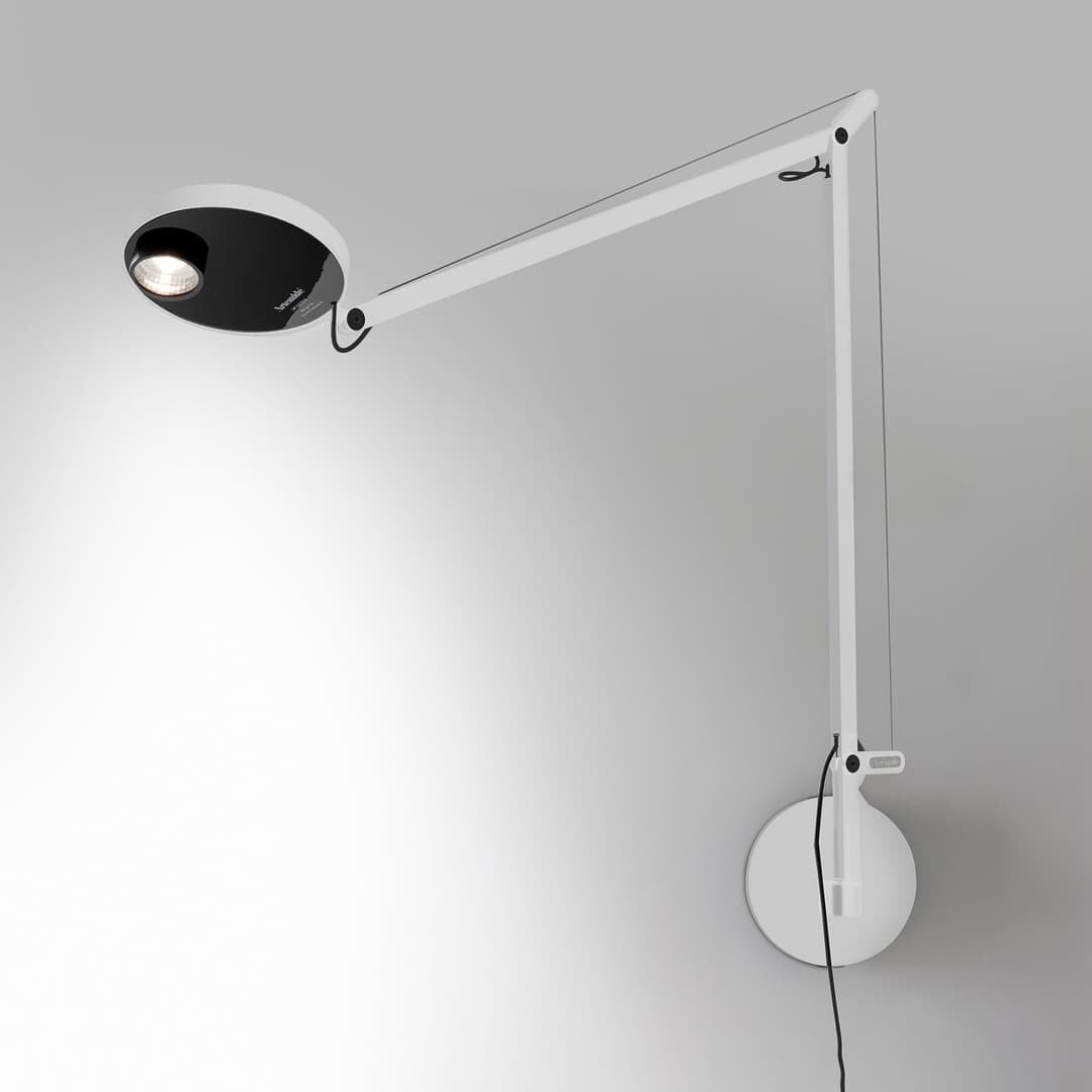 Demetra LED-Wandleuchte, 2.700 K, weiß, dimmbar - Artemide - Schlafzimmer - Modern - Metall - Rund