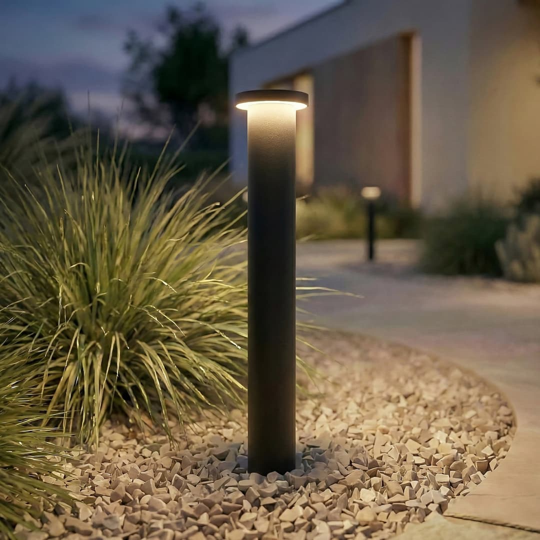 Cirel LED-Wegeleuchte, schwarz, IP65, 45 cm, Aluminium - Lindby - Terrasse - Modern - Einflammig