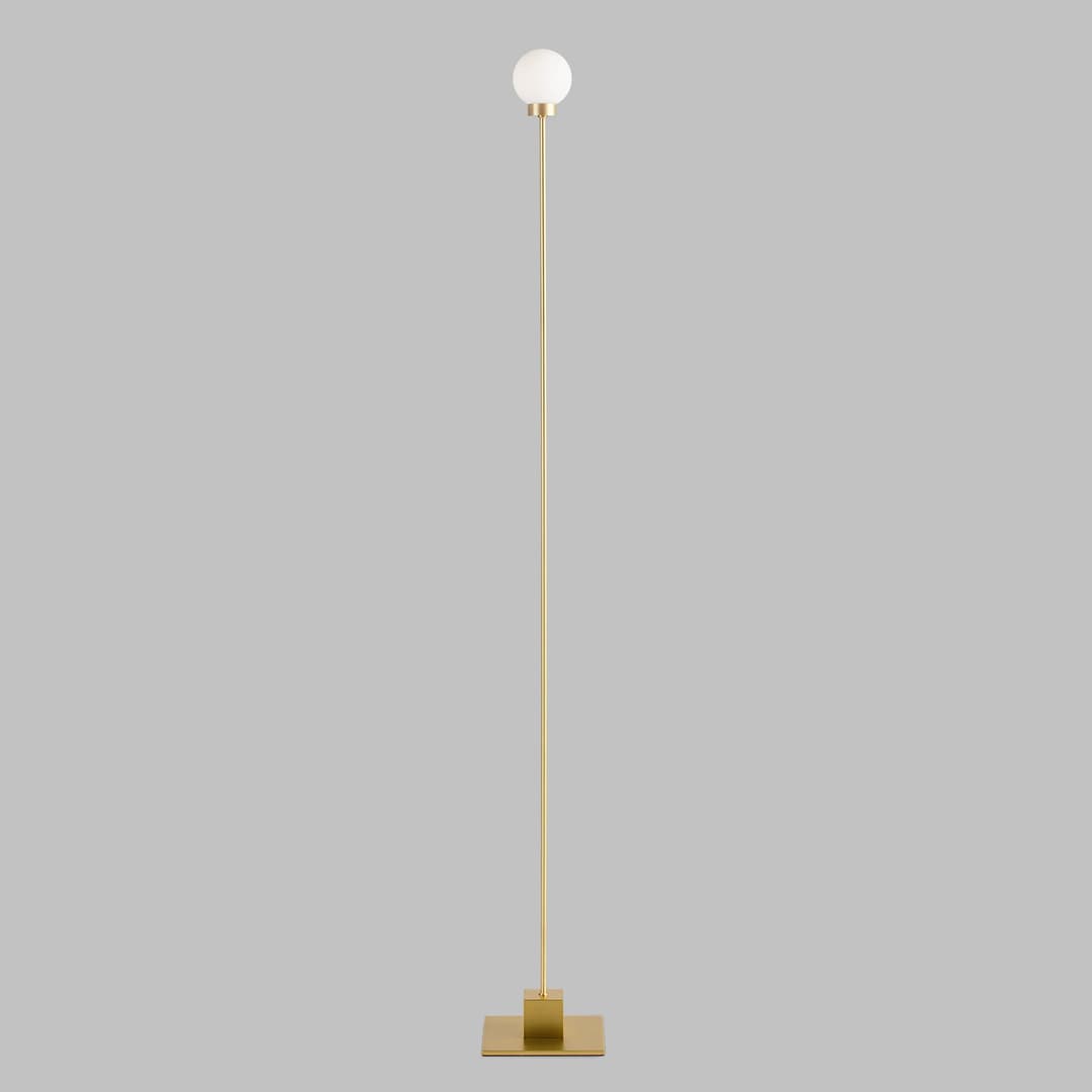 Snowball D8 Stehleuchte Brass - Northern - Wohnzimmer - Design - Metall - Einflammig
