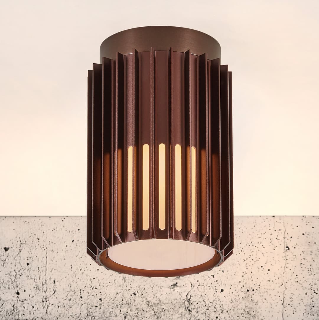 Aludra Außen Deckenleuchte Seaside Brown Metallic - Nordlux - Terrasse - Design - Aluminium - Rund