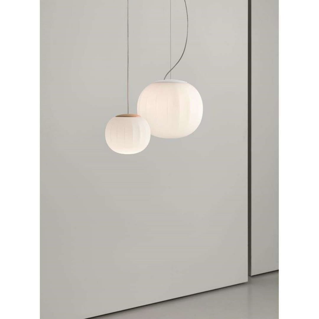 Lita Pendelleuchte Ø42 Ash Wood - Luceplan - Wohnzimmer - Glas