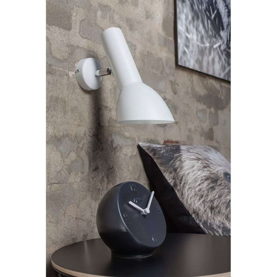 Oblique Wandleuchte HW Chrome/Matt White - Cph Lighting - Wohnzimmer - Aluminium