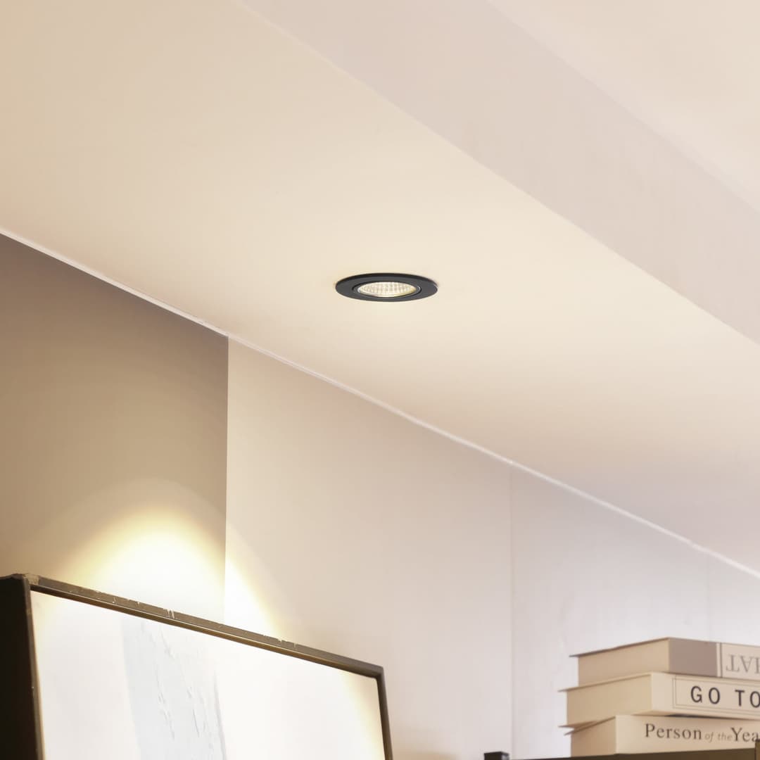 Zarik LED Einbauspots 2700K Schwarz - Arcchio - Wohnzimmer - Modern - Aluminium - Rund