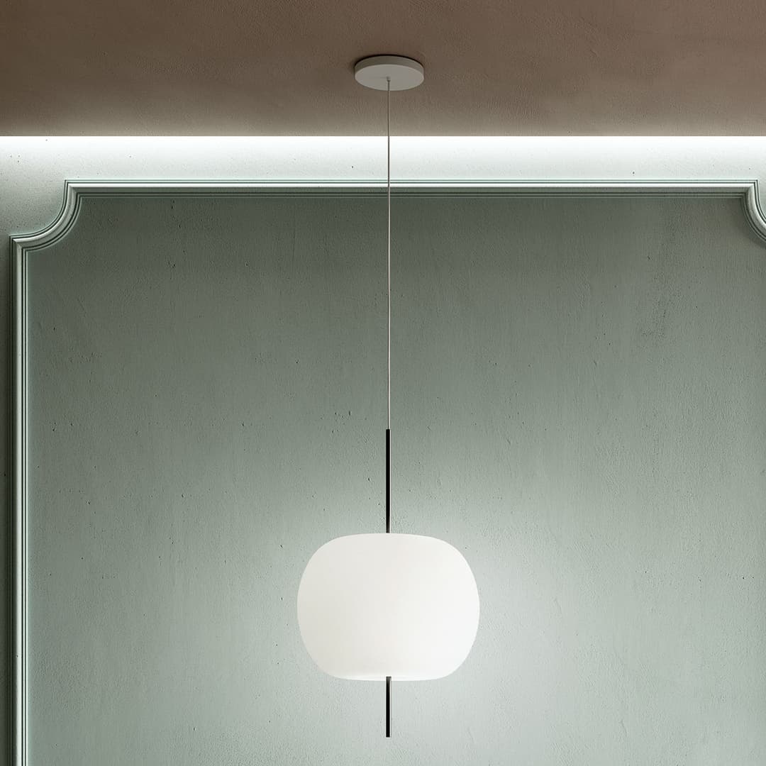 Kushi 33 Pendelleuchte schwarz - KDLN - Wohnzimmer - Design - Glas - Kugel