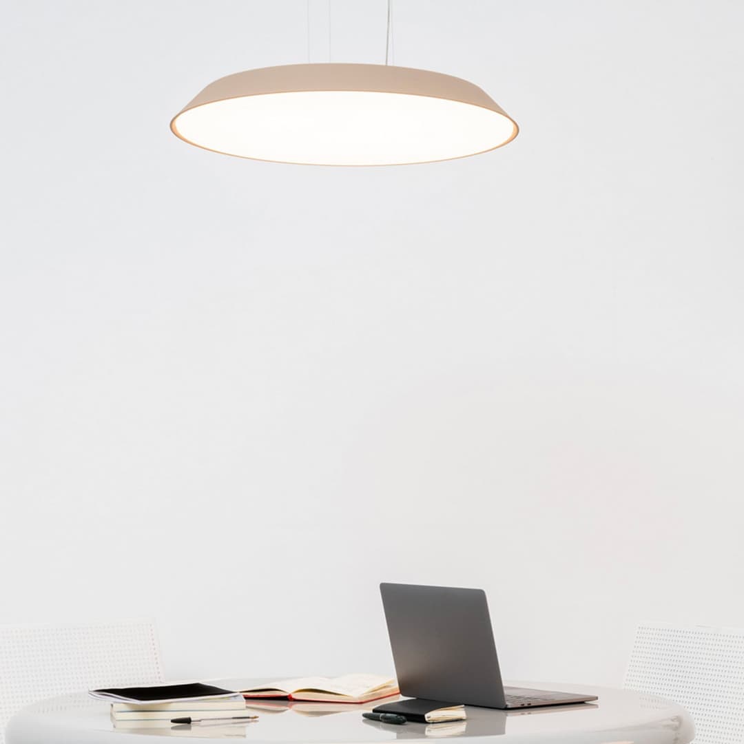 Febe S LED Pendelleuchte 2700K Taupe Grey - Artemide - Wohnzimmer - Modern - Kunststoff - Einflammig