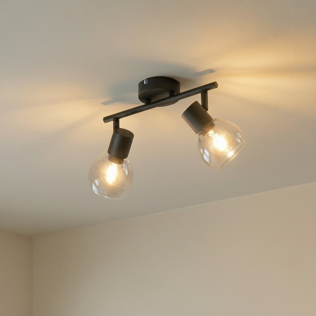 Pendura 2 Deckenleuchte Schwarz/Rauch Grau - Lindby - Esszimmer - Modern - Metall - Mehrflammig