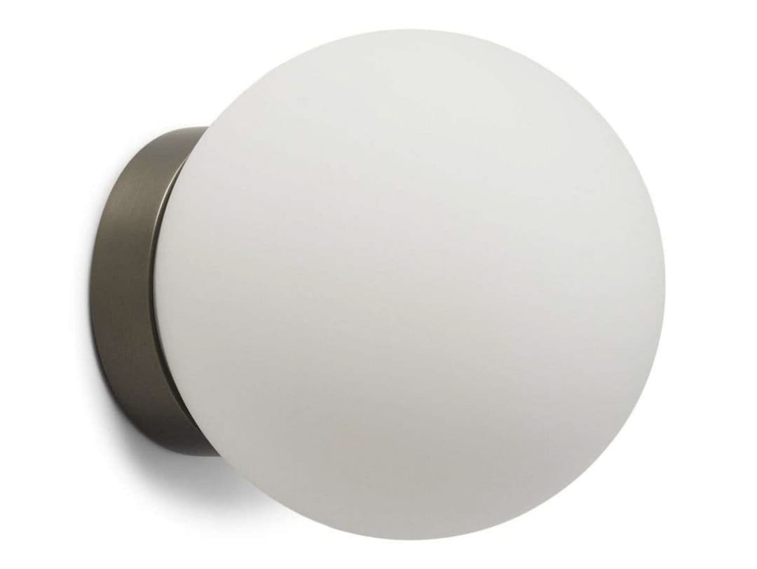 Palla C135 LED-Deckenlampe, grau/weiß, IP44 - Antidark - Badezimmer - Glas