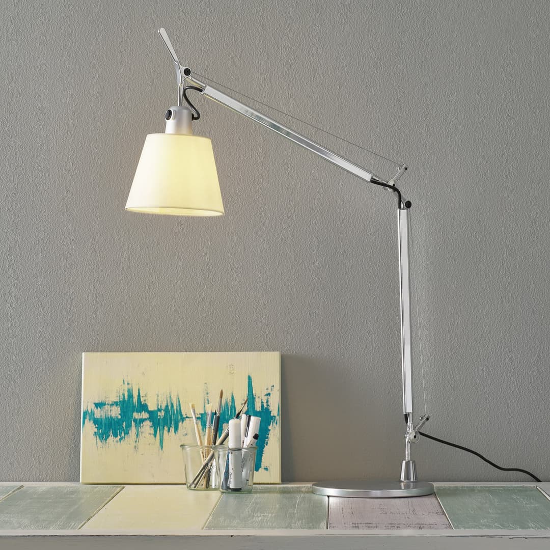 Tolomeo Basculante Tischleuchte Pergament - Artemide - Arbeitszimmer / Büro - Design - Metall - Einflammig
