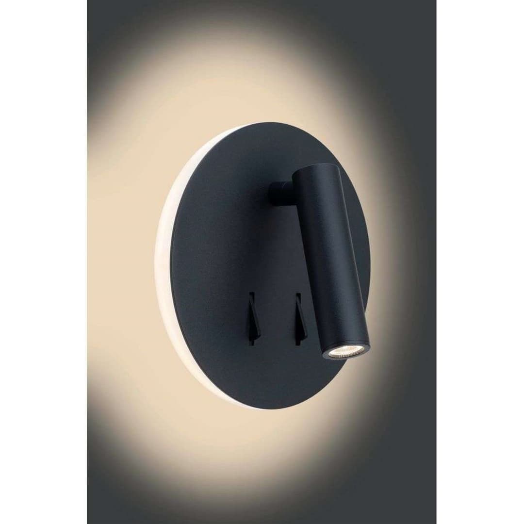 Circle Wandleuchte Schwarz - Antidark - Schlafzimmer - Aluminium